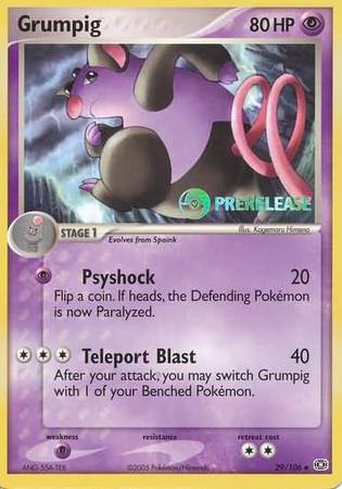 Grumpig (29/106) (Prerelease Promo) [Nintendo: Black Star Promos] | Tables and Towers