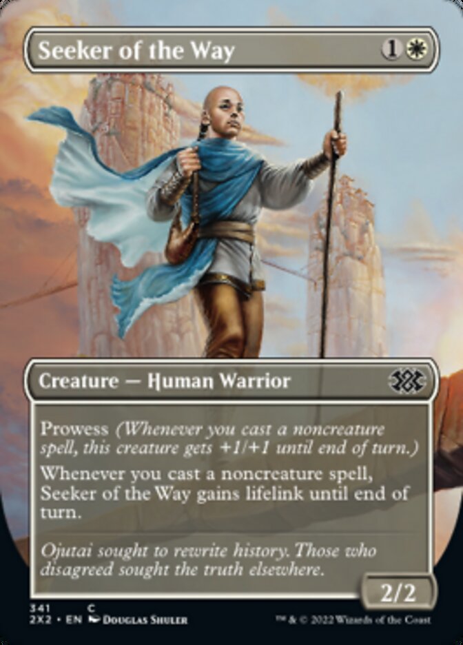 Seeker of the Way (Borderless Alternate Art) [Double Masters 2022] | Tables and Towers