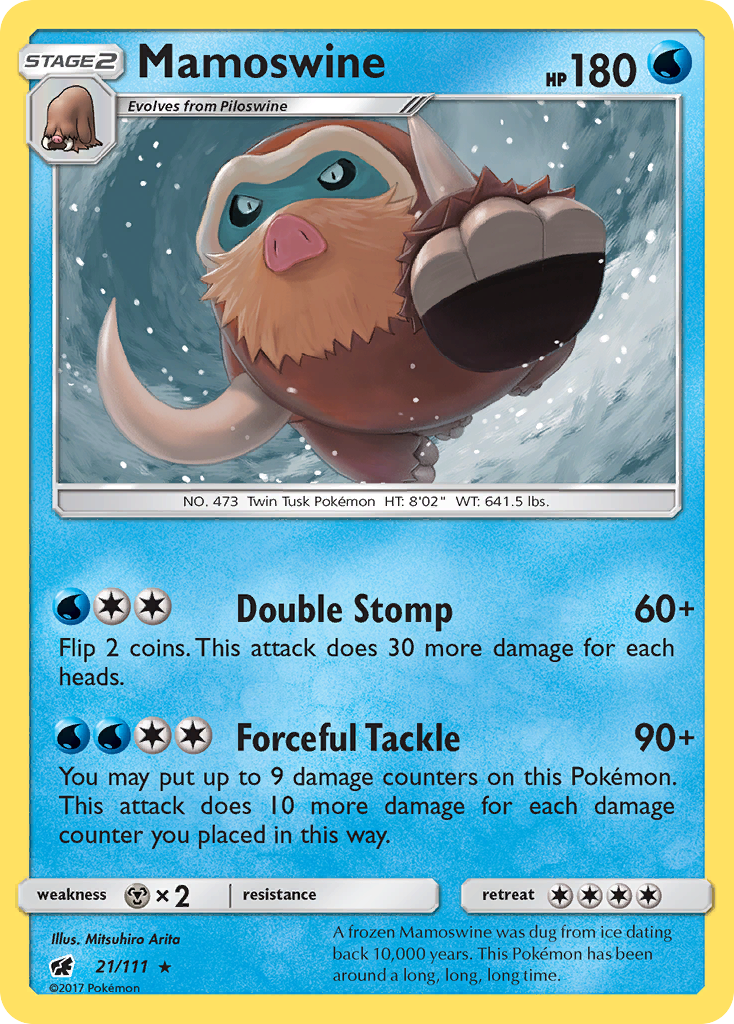 Mamoswine (21/111) [Sun & Moon: Crimson Invasion] | Tables and Towers