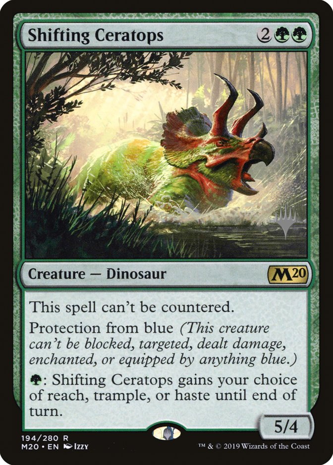 Shifting Ceratops (Promo Pack) [Core Set 2020 Promos] | Tables and Towers