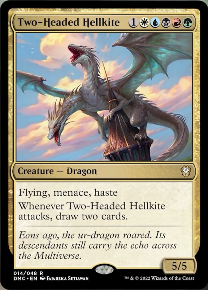 Two-Headed Hellkite [Dominaria United Commander] | Tables and Towers