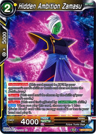 Hidden Ambition Zamasu (BT7-093) [Assault of the Saiyans] | Tables and Towers