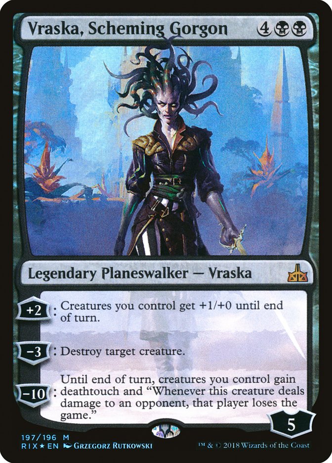 Vraska, Scheming Gorgon [Rivals of Ixalan] | Tables and Towers