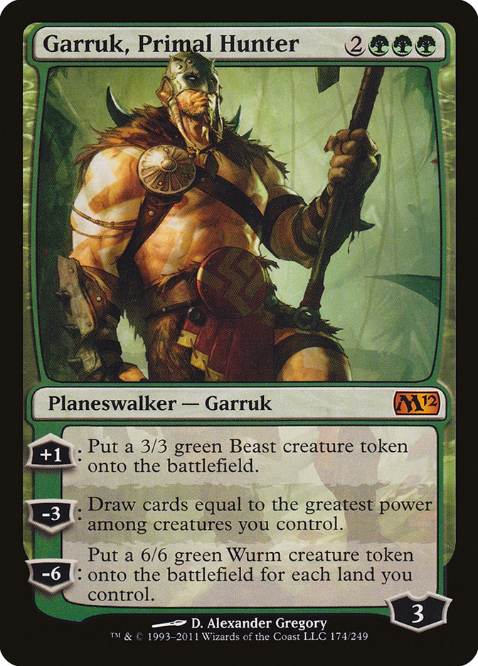 Garruk, Primal Hunter [Magic 2012] | Tables and Towers