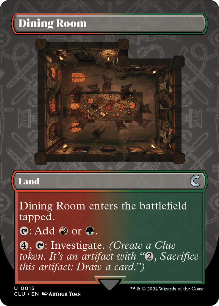 Dining Room (Borderless) [Ravnica: Clue Edition] | Tables and Towers