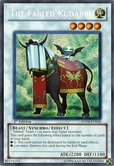 The Fabled Kudabbi [HA04-EN058] Secret Rare | Tables and Towers