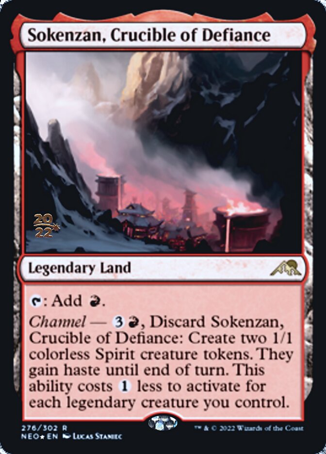 Sokenzan, Crucible of Defiance [Kamigawa: Neon Dynasty Prerelease Promos] | Tables and Towers