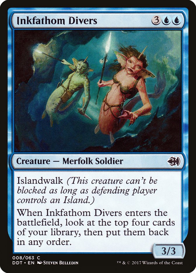 Inkfathom Divers [Duel Decks: Merfolk vs. Goblins] | Tables and Towers