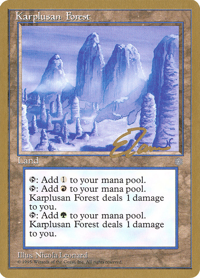 Karplusan Forest (Eric Tam) [Pro Tour Collector Set] | Tables and Towers