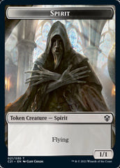 Zombie // Spirit Double-Sided Token [Commander 2021 Tokens] | Tables and Towers