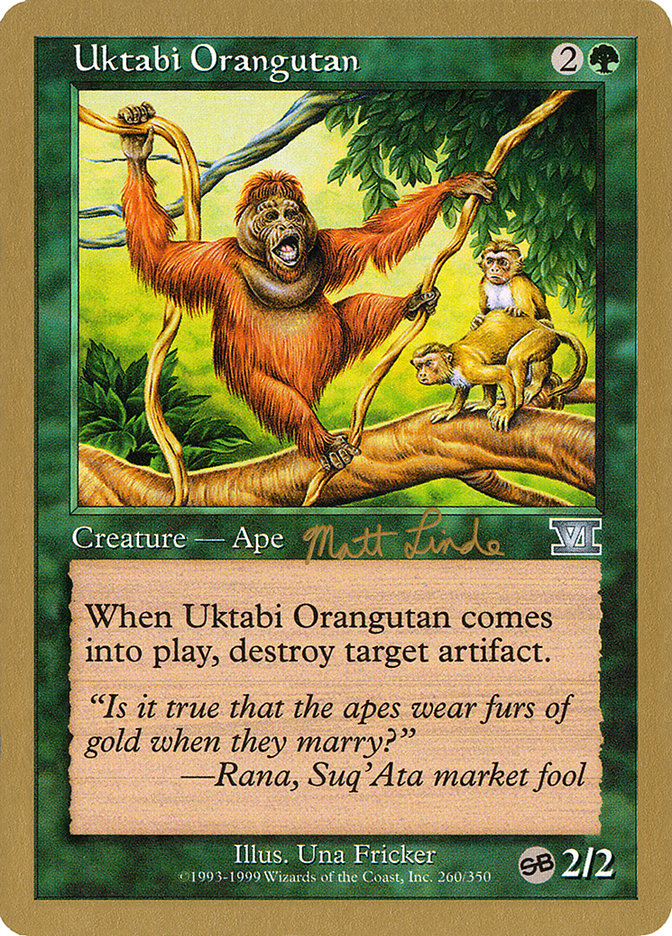 Uktabi Orangutan (Matt Linde) (SB) [World Championship Decks 1999] | Tables and Towers