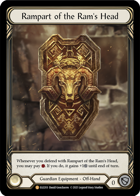 Rampart of the Ram's Head [ELE203] (Tales of Aria)  1st Edition Cold Foil | Tables and Towers