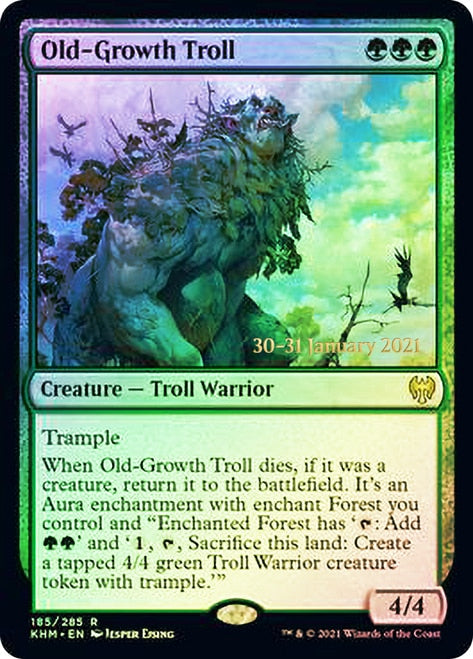 Old-Growth Troll [Kaldheim Prerelease Promos] | Tables and Towers