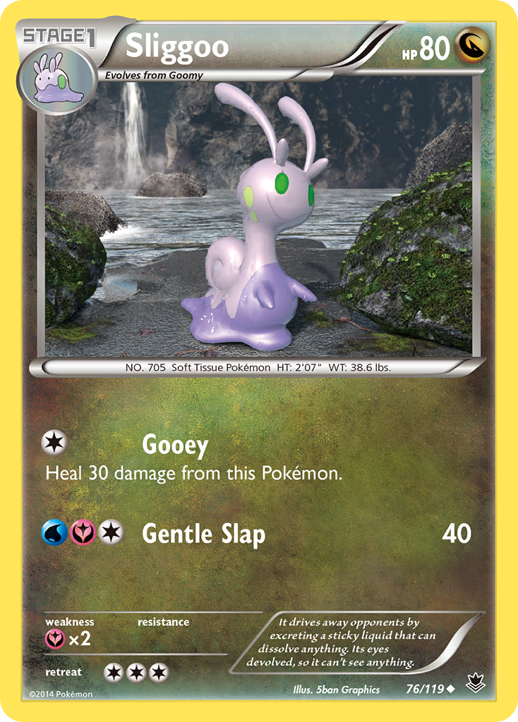 Sliggoo (76/119) [XY: Phantom Forces] | Tables and Towers