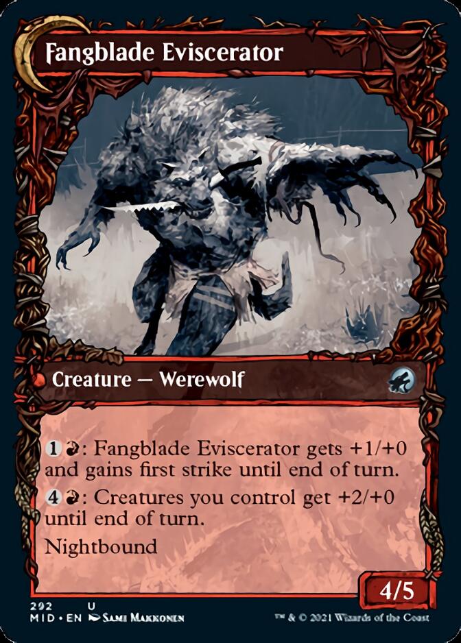 Fangblade Brigand // Fangblade Eviscerator (Showcase Equinox) [Innistrad: Midnight Hunt] | Tables and Towers