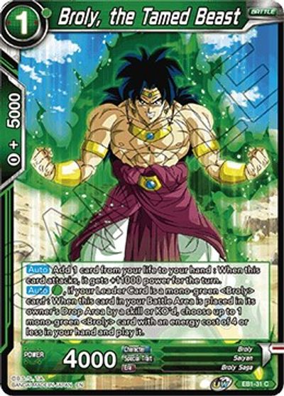 Broly, the Tamed Beast (EB1-31) [Battle Evolution Booster] | Tables and Towers