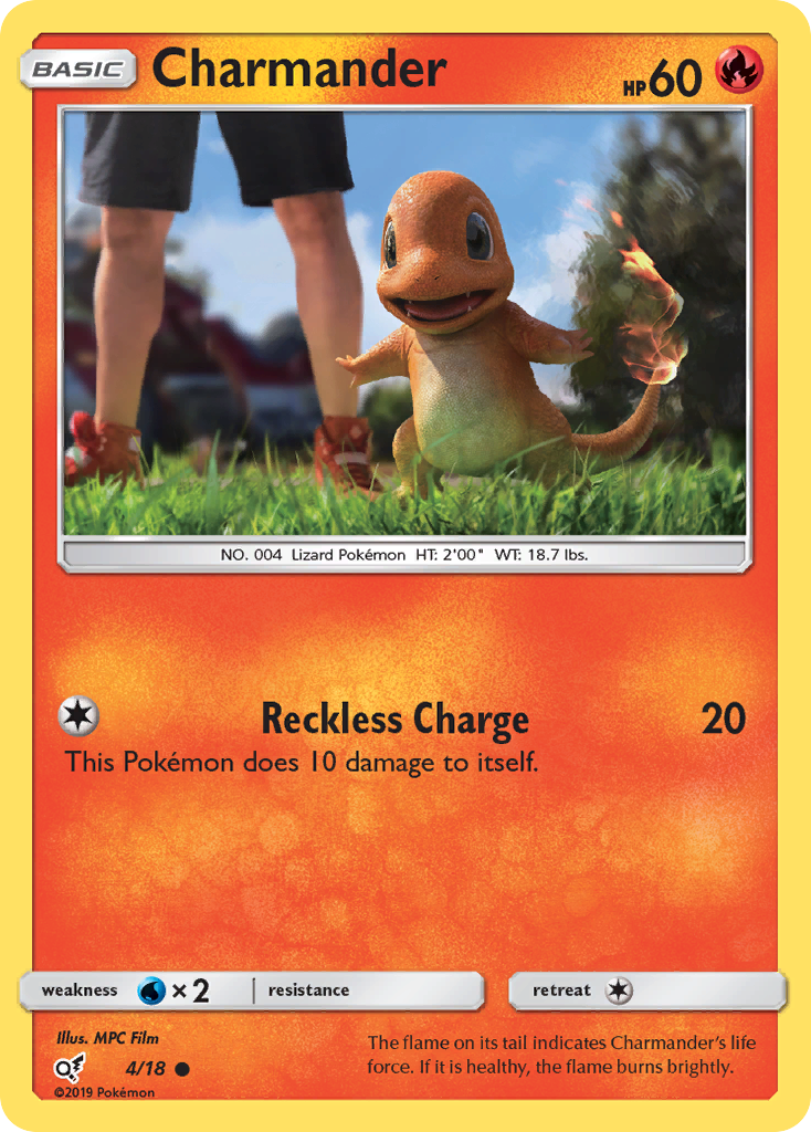 Charmander (4/18) [Sun & Moon: Detective Pikachu] | Tables and Towers