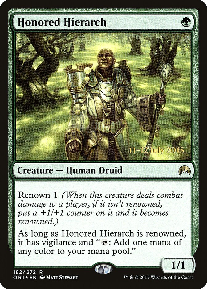 Honored Hierarch [Magic Origins Prerelease Promos] | Tables and Towers