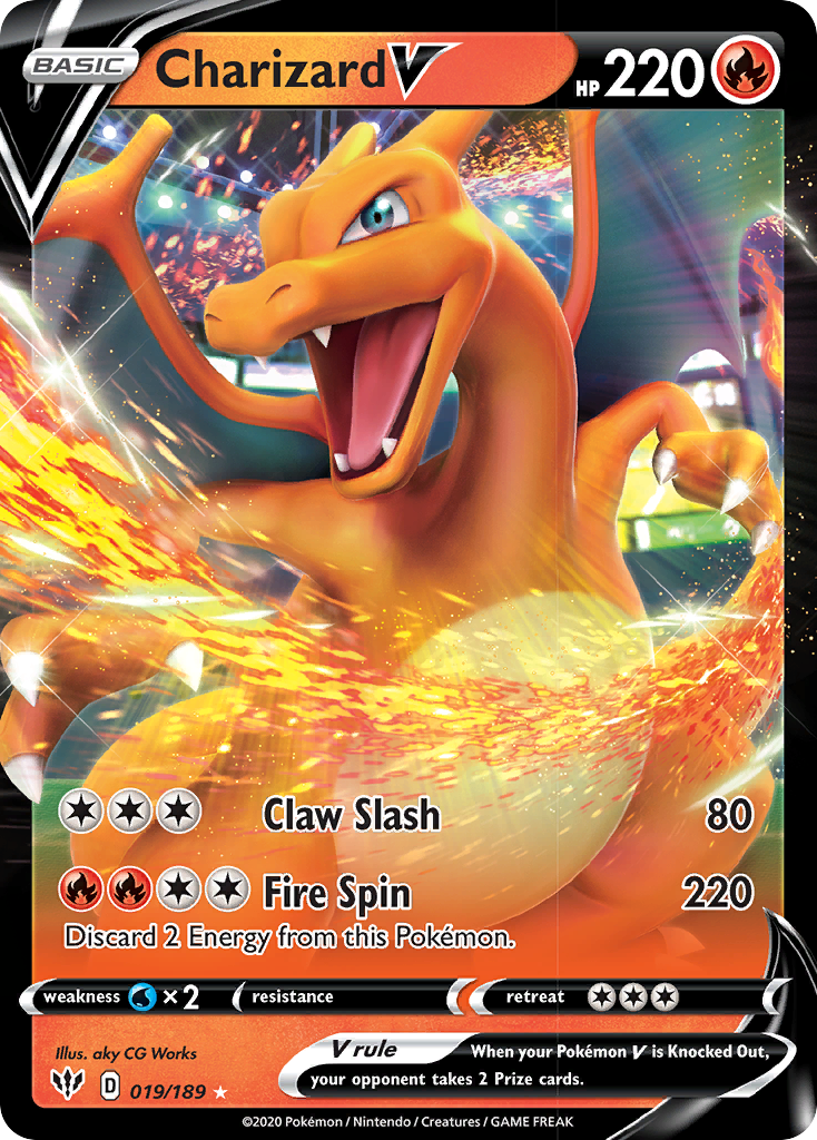 Charizard V (019/189) [Sword & Shield: Darkness Ablaze] | Tables and Towers