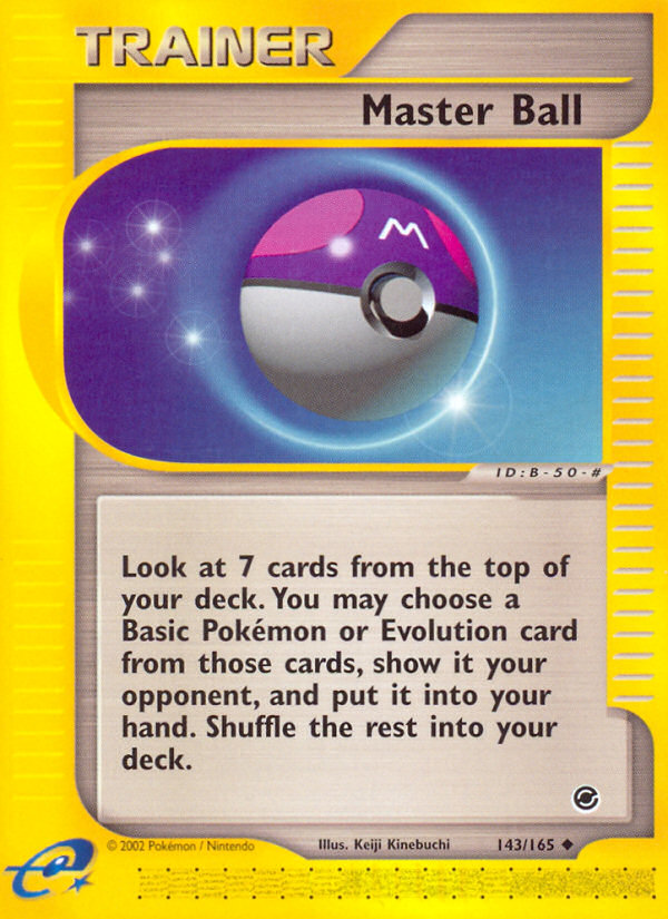 Master Ball (143/165) [Expedition: Base Set] | Tables and Towers