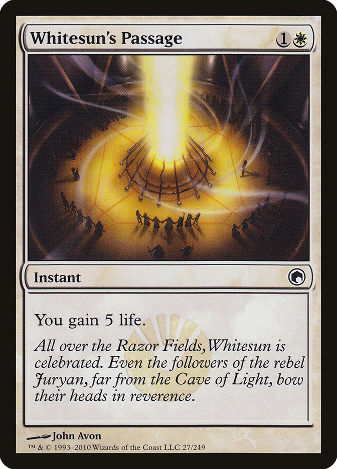 Whitesun's Passage [Scars of Mirrodin] | Tables and Towers