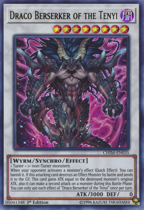 Draco Berserker of the Tenyi [CHIM-EN035] Ultra Rare | Tables and Towers