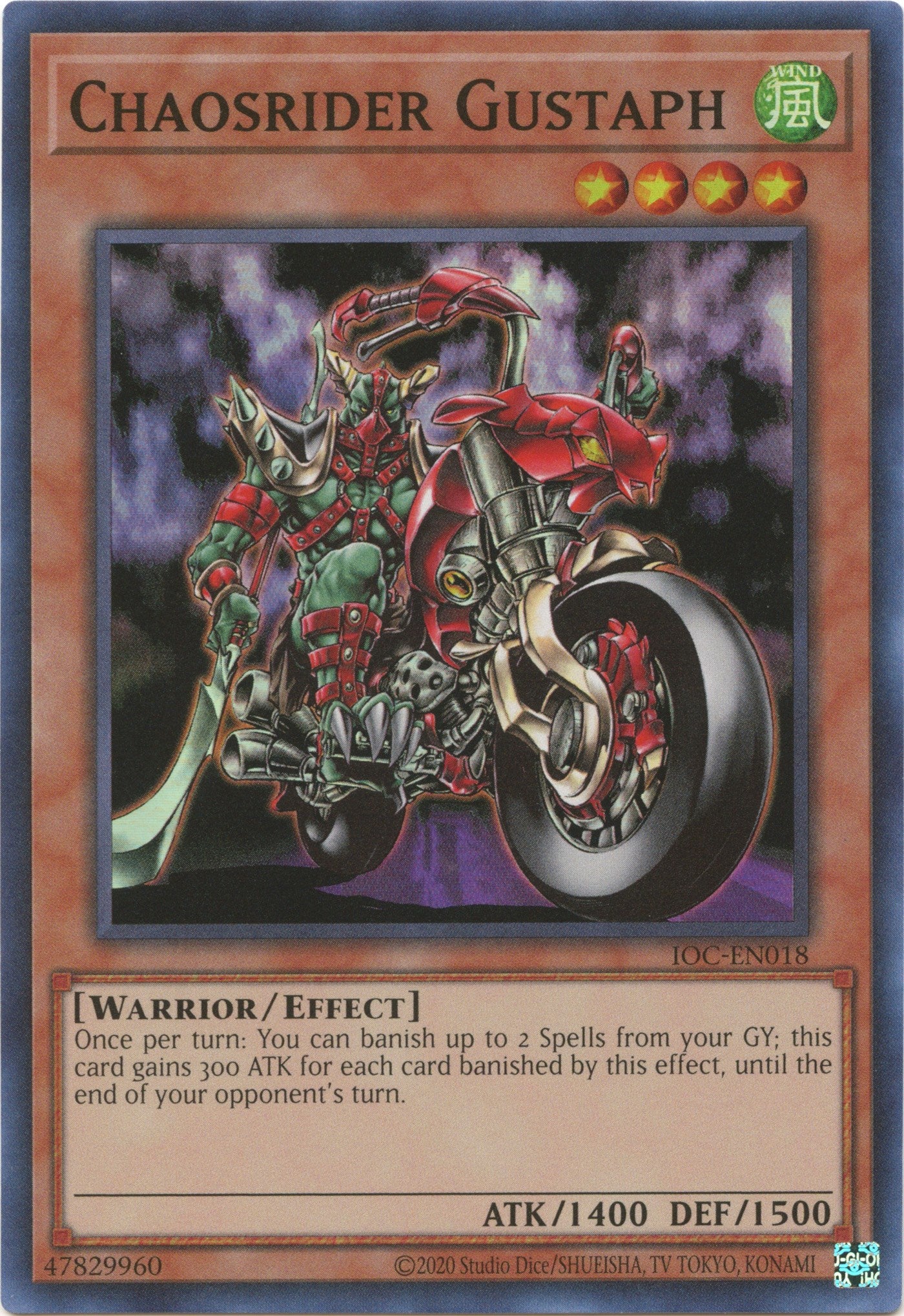 Chaosrider Gustaph (25th Anniversary) [IOC-EN018] Super Rare | Tables and Towers