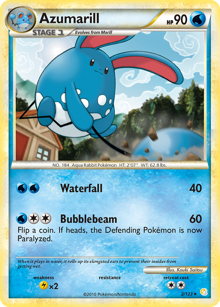 Azumarill (2/123) [HeartGold & SoulSilver: Base Set] | Tables and Towers