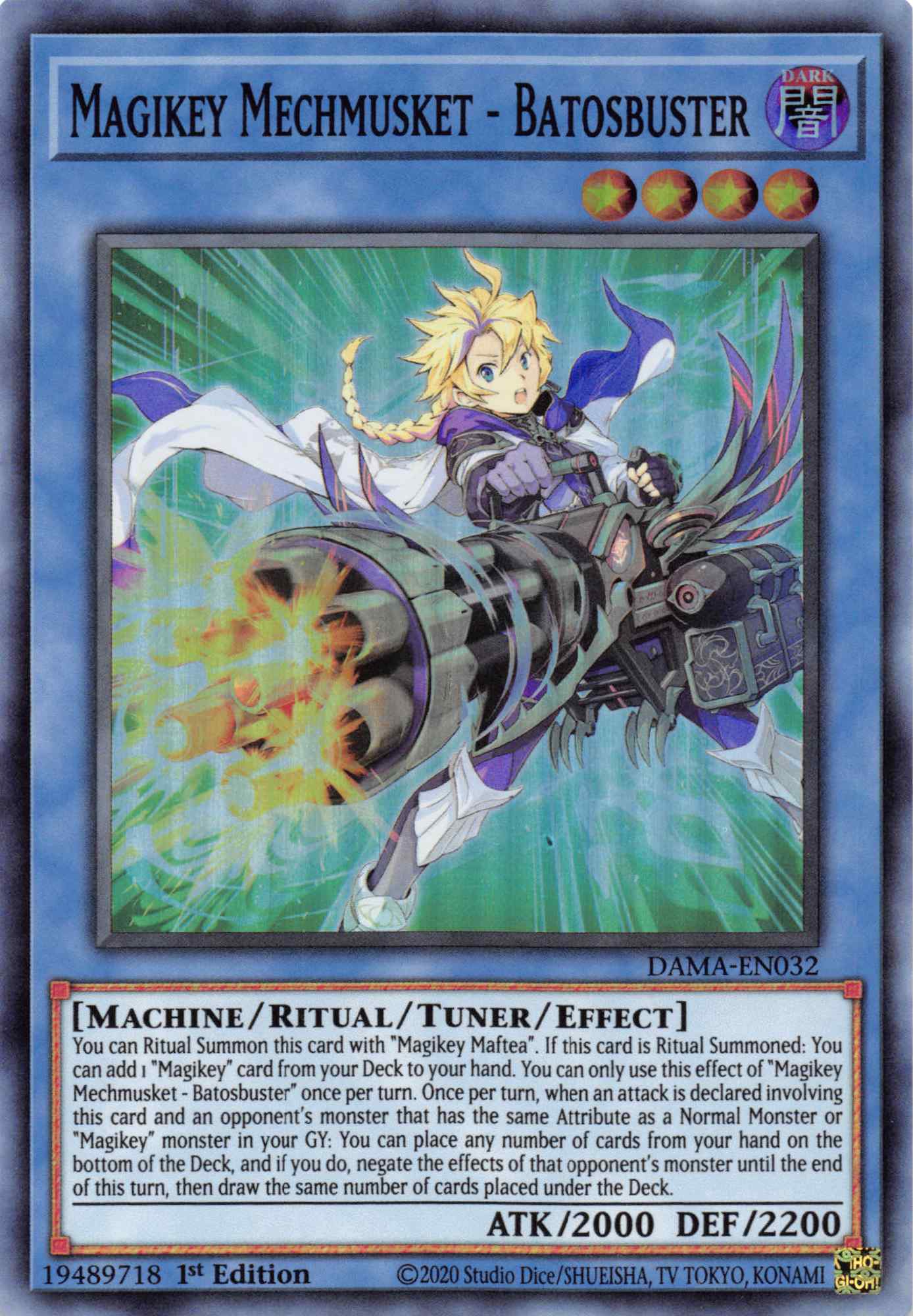 Magikey Mechmusket - Batosbuster [DAMA-EN032] Super Rare | Tables and Towers
