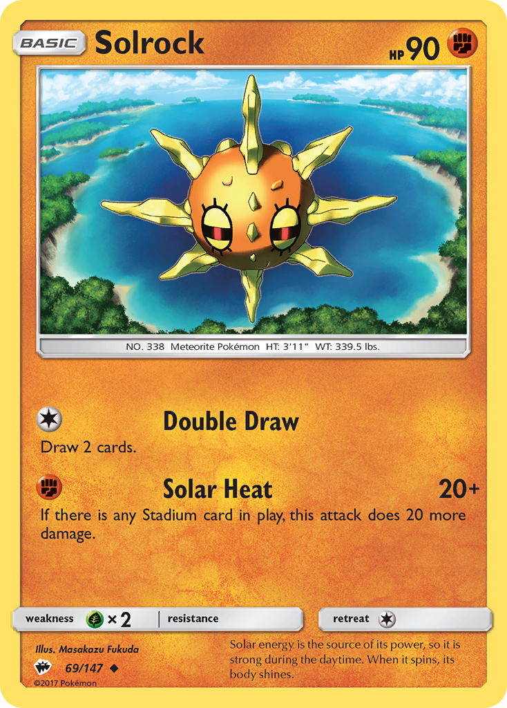 Solrock (69/147) [Sun & Moon: Burning Shadows] | Tables and Towers