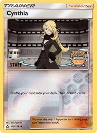 Cynthia (119/156) (Staff Regional Championship Promo) [Sun & Moon: Ultra Prism] | Tables and Towers