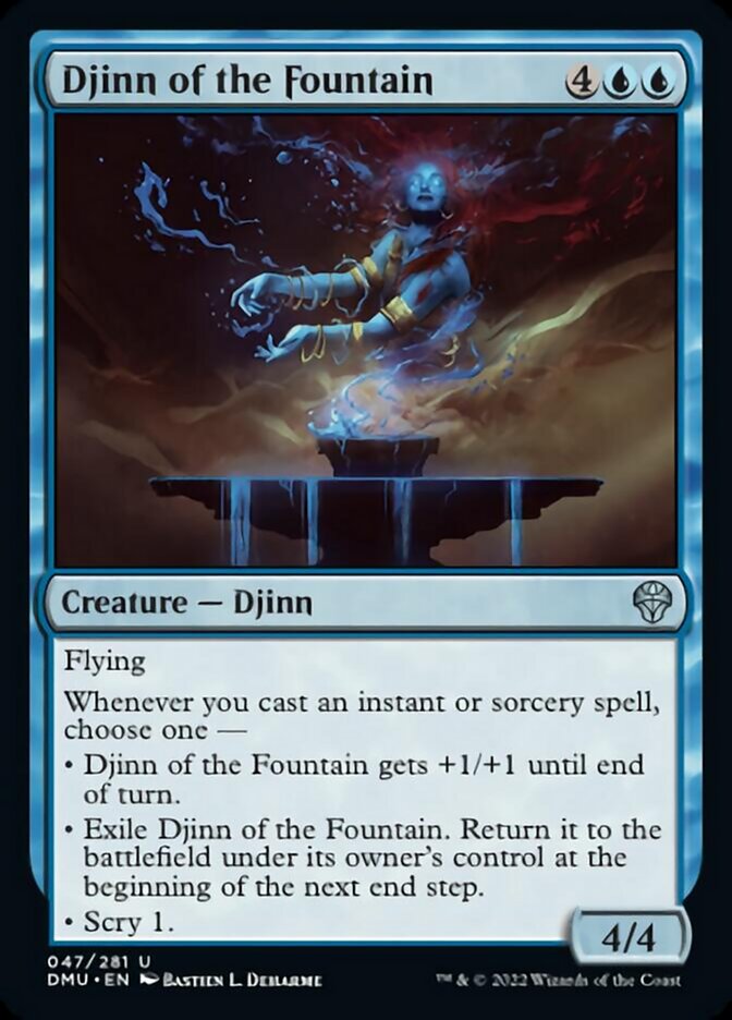 Djinn of the Fountain [Dominaria United] | Tables and Towers