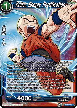 Krillin, Energy Fortification (Common) (BT13-043) [Supreme Rivalry] | Tables and Towers