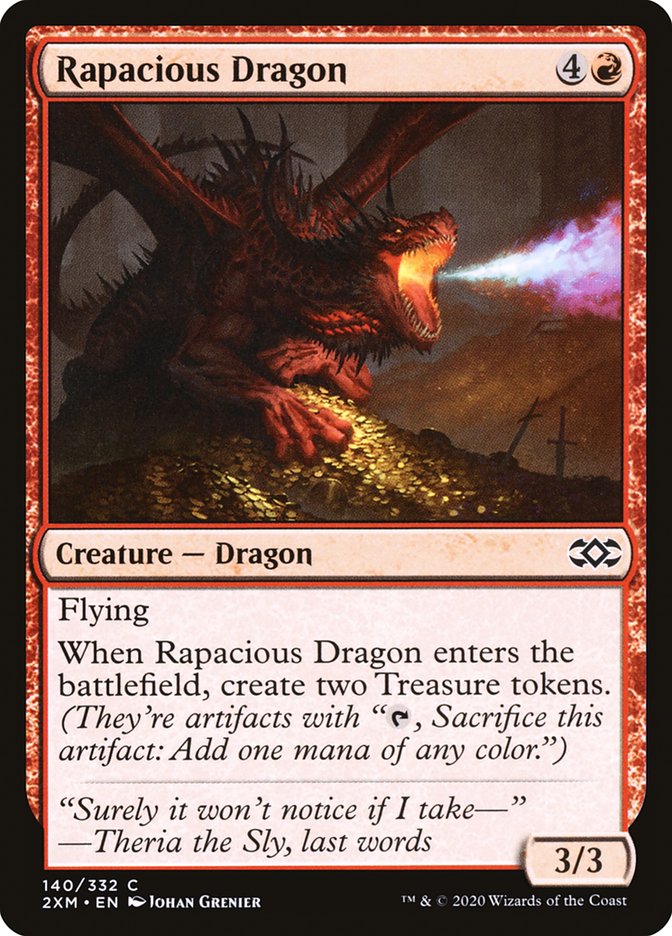 Rapacious Dragon [Double Masters] | Tables and Towers