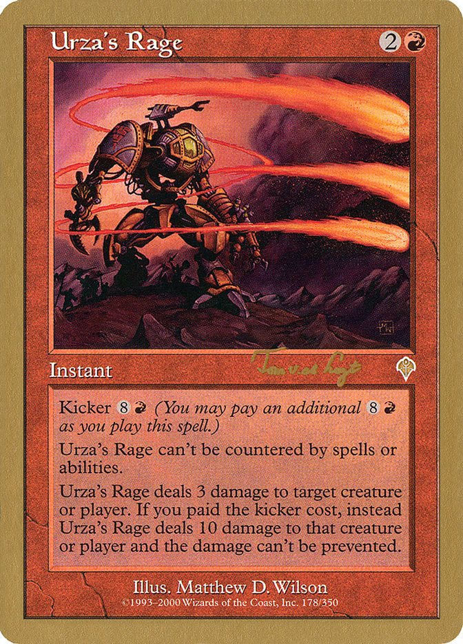 Urza's Rage (Tom van de Logt) [World Championship Decks 2001] | Tables and Towers