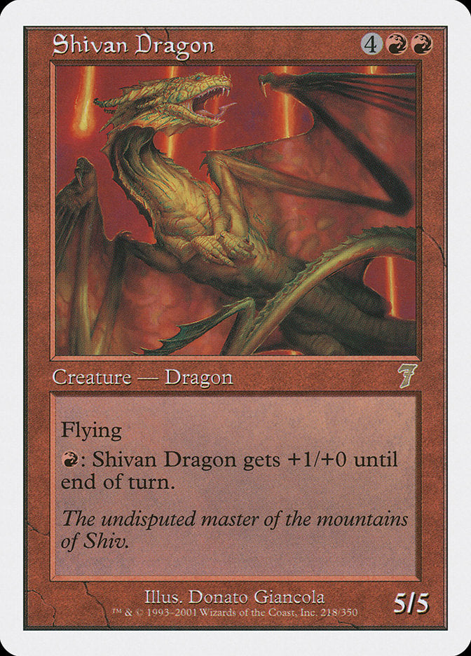 Shivan Dragon [Seventh Edition] | Tables and Towers