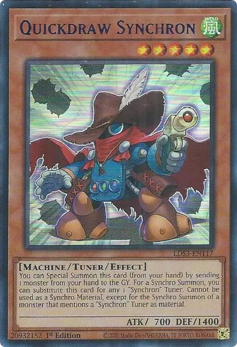 Quickdraw Synchron (Blue) [LDS3-EN117] Ultra Rare | Tables and Towers