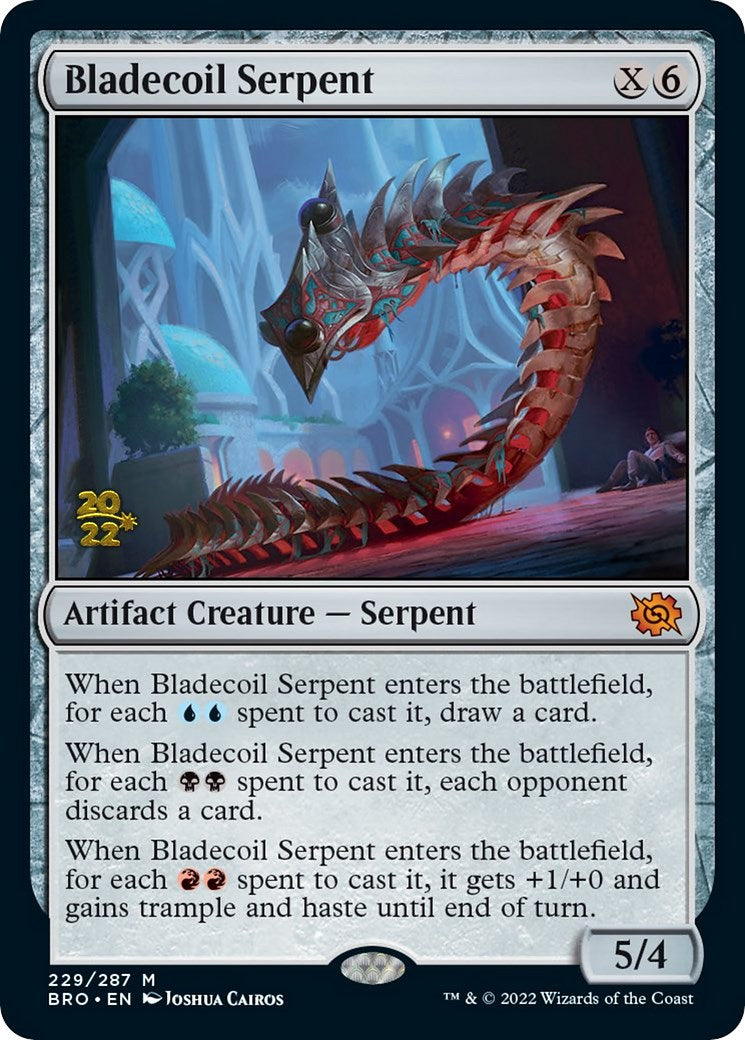 Bladecoil Serpent [The Brothers' War Prerelease Promos] | Tables and Towers