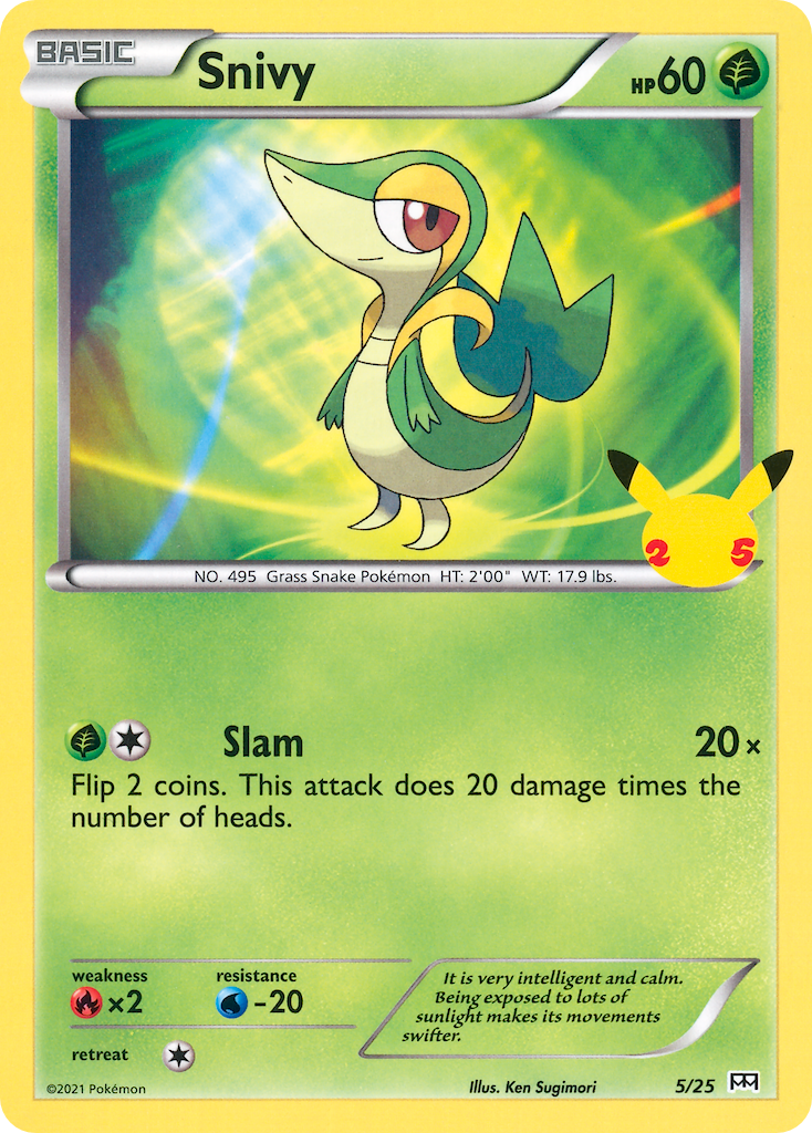 Snivy (5/25) [McDonald's 25th Anniversary] | Tables and Towers