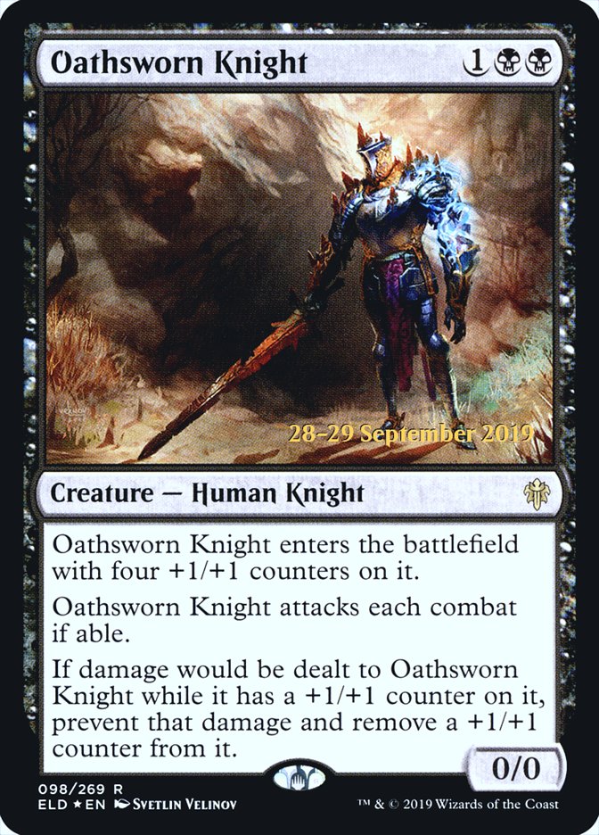 Oathsworn Knight [Throne of Eldraine Prerelease Promos] | Tables and Towers