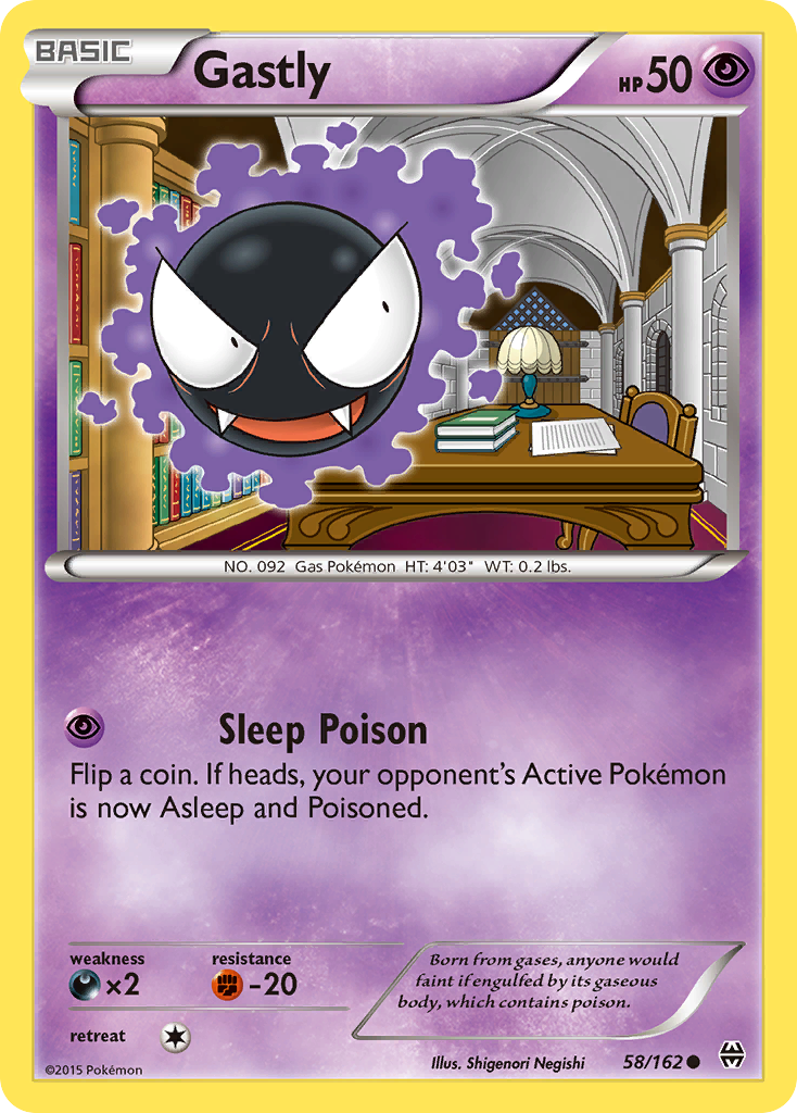 Gastly (58/162) [XY: BREAKthrough] | Tables and Towers