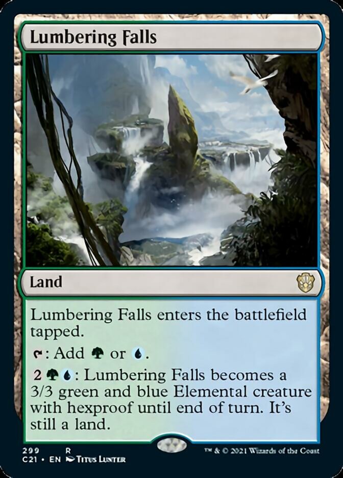 Lumbering Falls [Commander 2021] | Tables and Towers