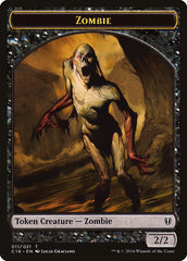 Zombie // Worm Double-Sided Token [Commander 2016 Tokens] | Tables and Towers