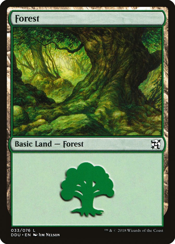 Forest (33) [Duel Decks: Elves vs. Inventors] | Tables and Towers