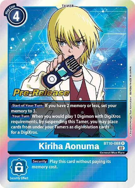 Kiriha Aonuma [BT10-088] [Xros Encounter Pre-Release Cards] | Tables and Towers