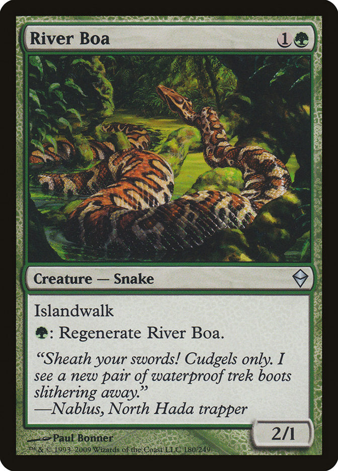 River Boa [Zendikar] | Tables and Towers