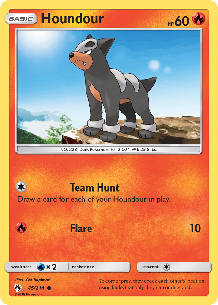 Houndour (45/214) [Sun & Moon: Lost Thunder] | Tables and Towers