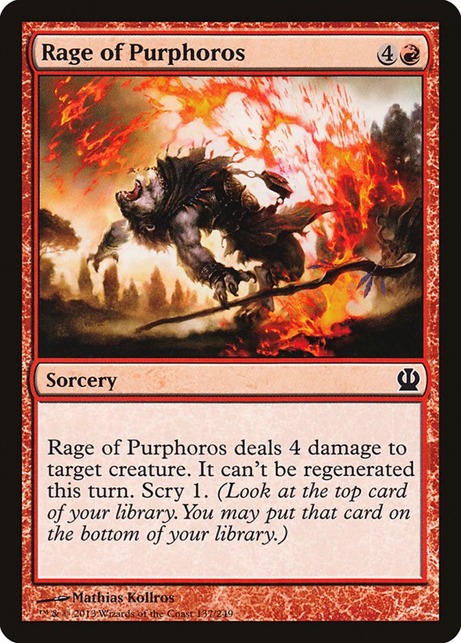 Rage of Purphoros [Theros] | Tables and Towers