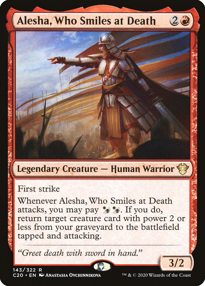 Alesha, Who Smiles at Death [Commander 2020] | Tables and Towers