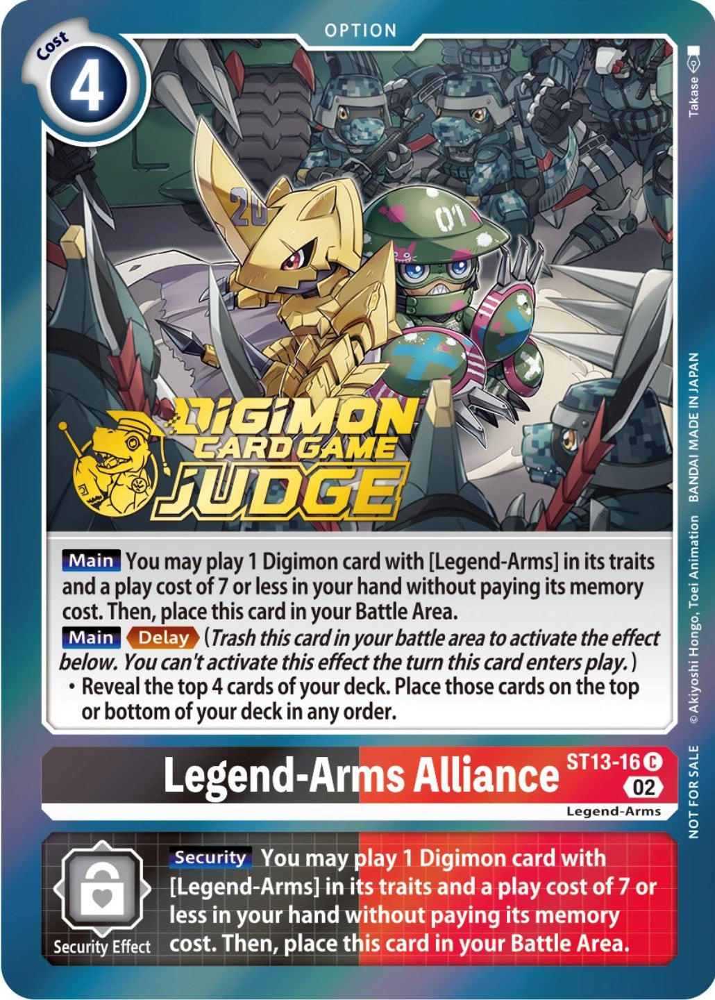 Legend-Arms Alliance [ST13-16] (Judge Pack 3) [Starter Deck: Ragnaloardmon Promos] | Tables and Towers